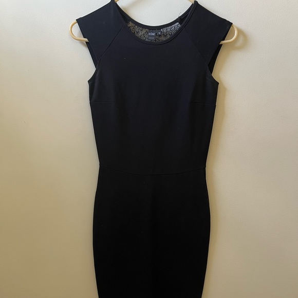 XS black Icone dress from Simons with lace back - Picture 1 of 2